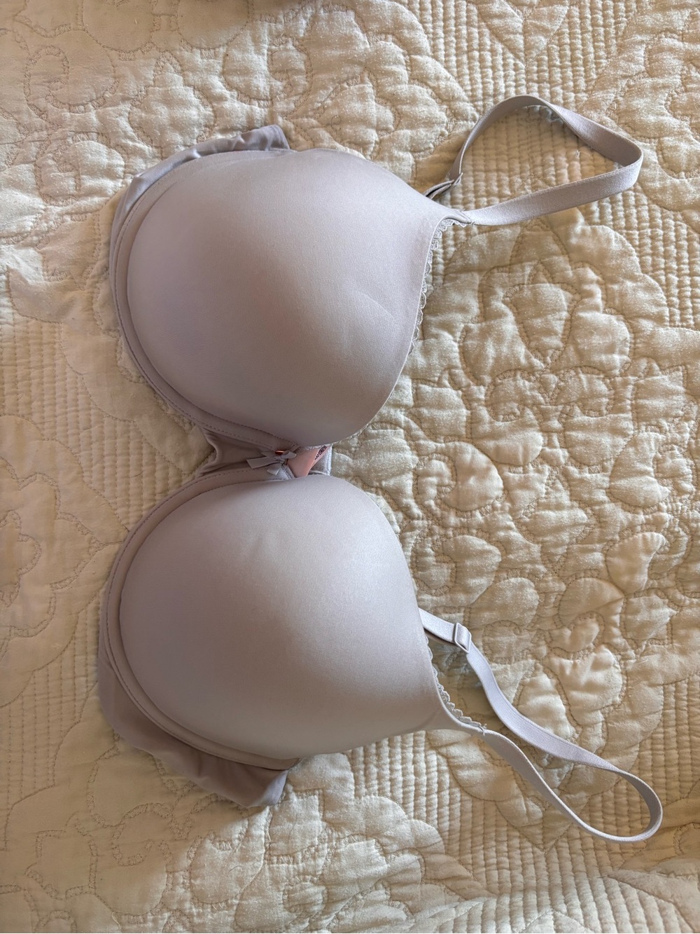 Victoria's Secret Light Grey Padded T-Shirt Bra